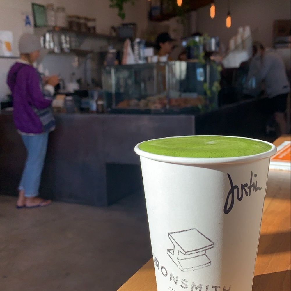 Ironsmith Coffee Roasters - Matcha Latte - Oat, Hot, Extra Muddy - Coffee Roasteries Near Me - Encinitas, California