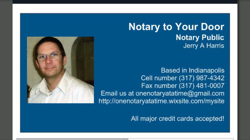 NOTARY TO YOUR DOOR Updated September 2024 29 S Rybolt Ave