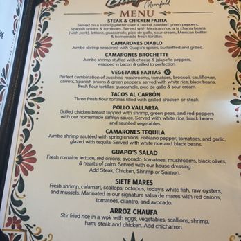 Guapo's Cocina & Bar - Catering menu- group of 18 - Mexican Near Me - Falls Church, Virginia