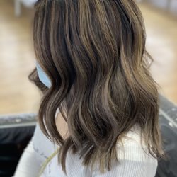Hair By Sarah - Subtle balayage with root smudge.
