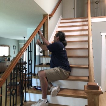 C H Stair - Craig fine tuning balusters. - General Contractors Near Me - Fullerton, California C H Stair - Craig fine tuning balusters. - General Contractors Near Me - Fullerton, California