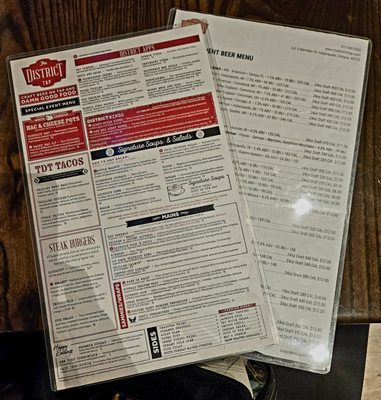 Menu photo 4 The District Tap Downtown Indianapolis, IN Menu photo 4 The District Tap Downtown Indianapolis, IN