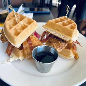 Hard Rock Cafe - Chicken and waffles! - Burgers Near Me - Honolulu, Hawaii