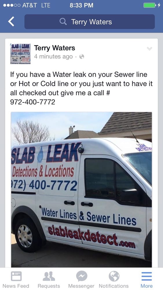 Slide of Slab Leaks