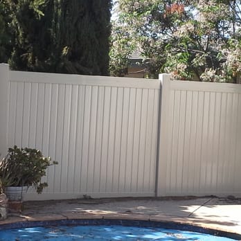 Alpine Fence - almond vinyl 6ft fence - Fences & Gates Near Me - Alpine, California Alpine Fence - almond vinyl 6ft fence - Fences & Gates Near Me - Alpine, California