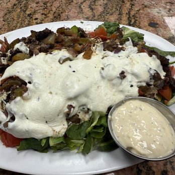 Shish Grill - Watching your carbs ~ deliciousness on a bed of greens! - Mediterranean Near Me - San Ramon, California