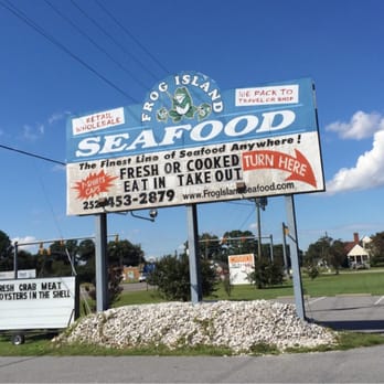 Frog Island Seafood - Frog Island Seafood sign - Seafood Markets Near Me - Barco, North Carolina Frog Island Seafood - Frog Island Seafood sign - Seafood Markets Near Me - Barco, North Carolina