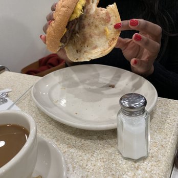 The Red Flame - This is the burger re-cooked. And given back to us already bitten out of. - American Near Me - New York, New York The Red Flame - This is the burger re-cooked. And given back to us already bitten out of. - American Near Me - New York, New York