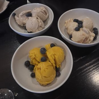 Cento - Salted caramel Gelato / mango sorbet - Italian Near Me - Madison, Wisconsin