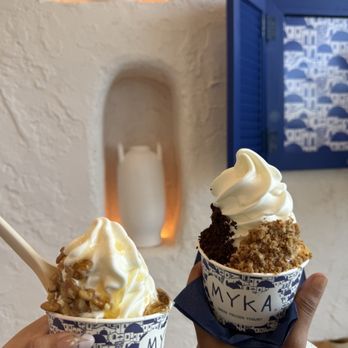 MYKA - Natural flavor Greek yogurt with walnuts, orange blossom honey and fig compote. - Ice Cream & Frozen Yogurt Near Me - San Diego, California MYKA - Natural flavor Greek yogurt with walnuts, orange blossom honey and fig compote. - Ice Cream & Frozen Yogurt Near Me - San Diego, California