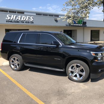 Shades - Chevrolet Tahoe
Front doors tinted to match the factory rear privacy glass. - Car Window Tinting Near Me - Fairfield, Ohio