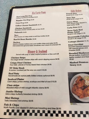 Menu photo 5 Burger Hut Hubbard, OR