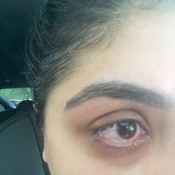 Heena Salon-Southlake - My blood shot watery red eyes after cleansing. DO NOT RECOMMEND this place as they exfoliate your eyes there is no apology or compensation!