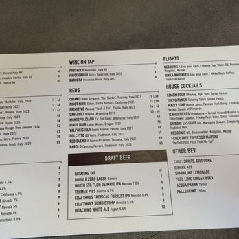 Double Zero Pie & Pub - Menu - Pizza Near Me - Las Vegas, Nevada