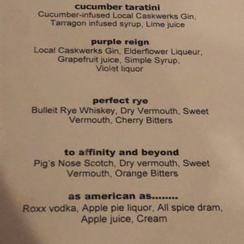 Rusconi's American Kitchen - Interesting looking cocktails, but I went for a Napa Peju Sauvignon Blanc instead! - American Near Me - Phoenix, Arizona Rusconi's American Kitchen - Interesting looking cocktails, but I went for a Napa Peju Sauvignon Blanc instead! - American Near Me - Phoenix, Arizona