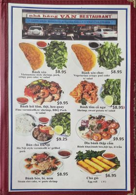 Menu photo 6 Van's Restaurant Garden Grove, CA Menu photo 6 Van's Restaurant Garden Grove, CA