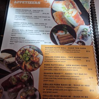 Saigon Corner Restaurant - Menu pg. 1 - Soup Near Me - Las Vegas, Nevada