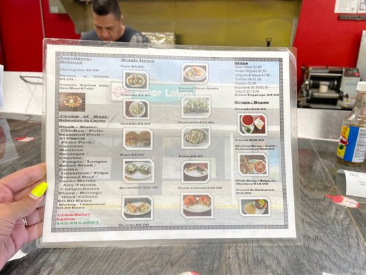 Menu photo 1 Sabor Latino Elkton, MD Menu photo 1 Sabor Latino Elkton, MD