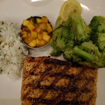 Bonefish Grill - Salmon (large size) with mango   salsa - Seafood Near Me - Boca Raton, Florida
