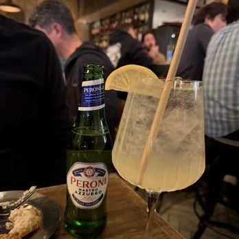 Trapizzino - Watered down Hugo Spritz and beer - Italian Near Me - New York, New York Trapizzino - Watered down Hugo Spritz and beer - Italian Near Me - New York, New York