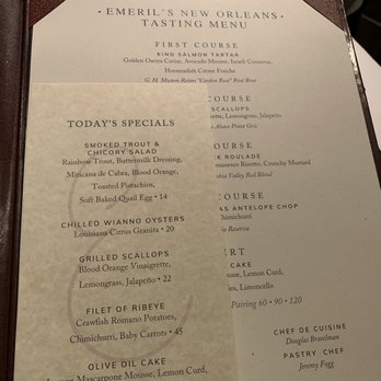 Emeril's - Menu - New American Near Me - New Orleans, Louisiana Emeril's - Menu - New American Near Me - New Orleans, Louisiana
