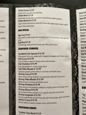 Menu photo 2 Taj Mahal Grill Kennesaw, GA