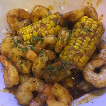 The Crab Shack - Peeled shrimp w/corn. - Seafood Near Me - Gardena, California