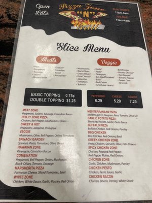 Menu photo 4 Pizza Zone N Grill San Francisco, CA Menu photo 4 Pizza Zone N Grill San Francisco, CA