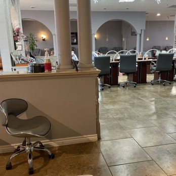 Kuhl River Nails - View from new pedicure chairs - Nail Salons Near Me - New Braunfels, Texas