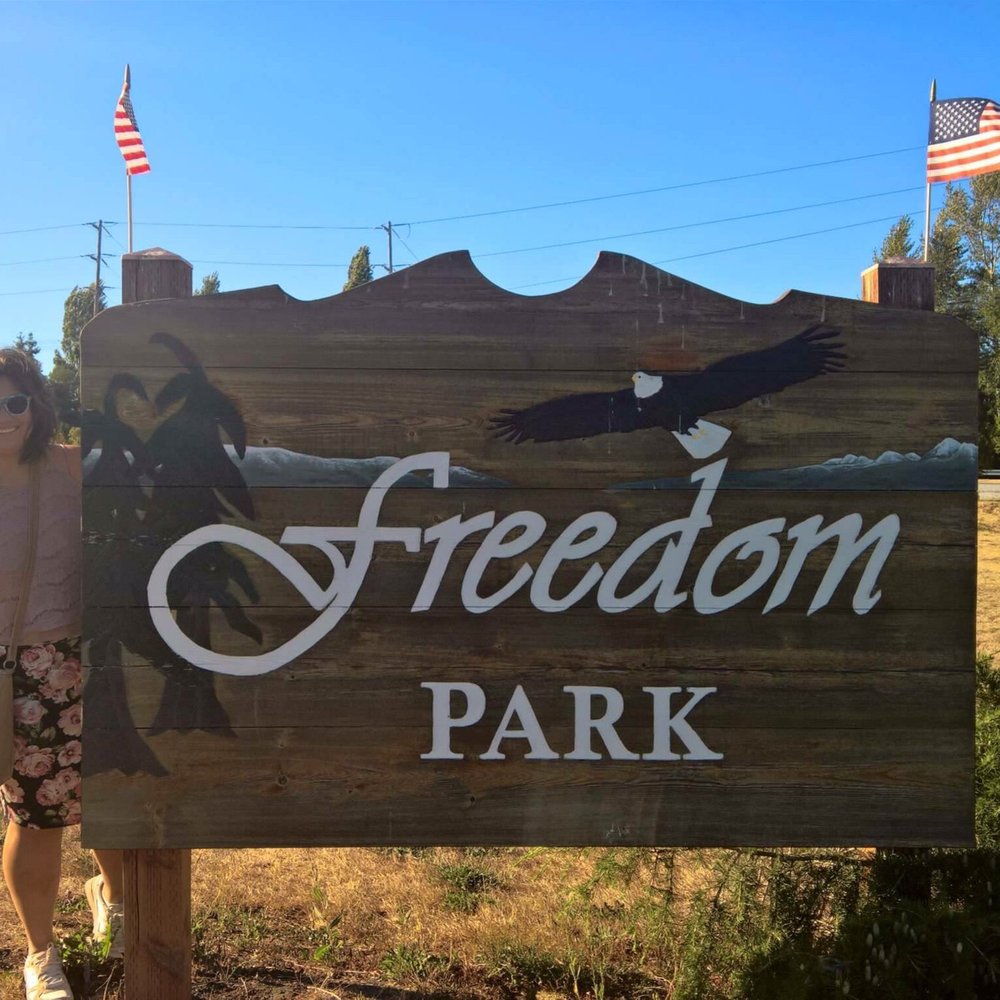 Freedom Park - Freedom Park sign - Parks Near Me - Camano Island, Washington Freedom Park - Freedom Park sign - Parks Near Me - Camano Island, Washington