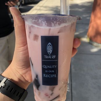Tea 18 - Strawberry milk tea with aloe and grass jelly - Bubble Tea Near Me - Sacramento, California Tea 18 - Strawberry milk tea with aloe and grass jelly - Bubble Tea Near Me - Sacramento, California