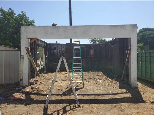 Demolition Services - Garage demolition project