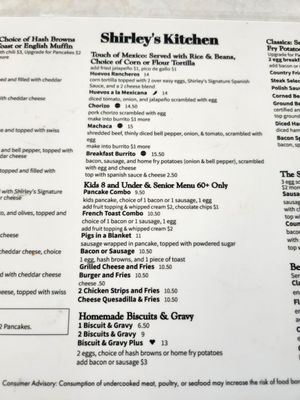 Menu photo 2 Shirley's Kitchen La Mesa, CA