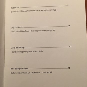 The Story Bar - Light and Fresh Cocktails - Whiskey Bars Near Me - Hobart, TAS