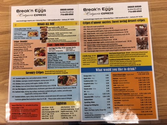 Menu photo 4 Break'n Eggs Crêperie Express Amherst, NY Menu photo 4 Break'n Eggs Crêperie Express Amherst, NY