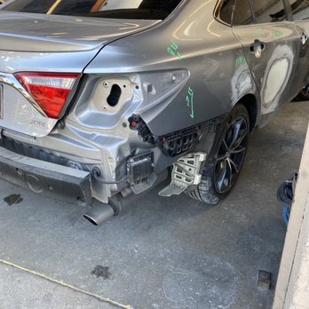 Caliber Collision - It's torn apart all the way for a dent. - Body Shops Near Me - Los Angeles, California