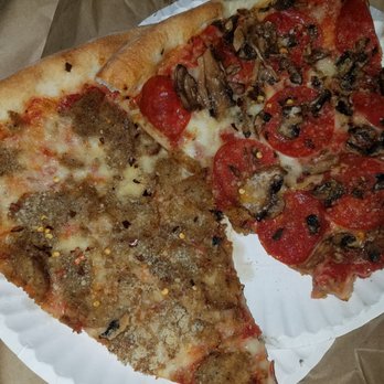 Vinny's pizza - Meatball and pepperoni/mushroom ready slices. Thin crispy crust like NY. - Pizza Near Me - Largo, Florida Vinny's pizza - Meatball and pepperoni/mushroom ready slices. Thin crispy crust like NY. - Pizza Near Me - Largo, Florida