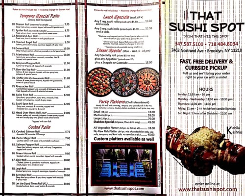 Menu photo 3 That Sushi Spot Brooklyn, NY