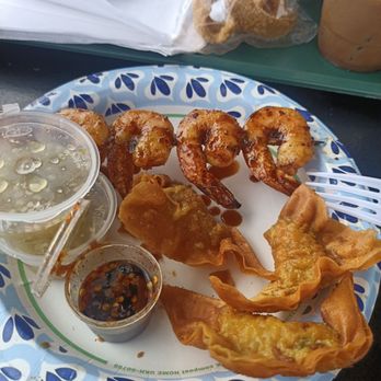 Wat Thai - Shrimp skewers, and shrimp and crab dumplings - Buddhist Temples Near Me - North Hollywood, California Wat Thai - Shrimp skewers, and shrimp and crab dumplings - Buddhist Temples Near Me - North Hollywood, California