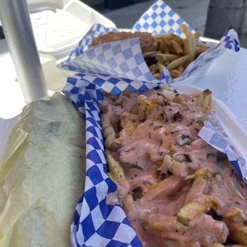 Seed Ranger - Large portion of vegan animal style fries - Vegan Near Me - Ventura, California Seed Ranger - Large portion of vegan animal style fries - Vegan Near Me - Ventura, California