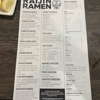 Raijin Ramen - Menu - Ramen Near Me - Tucson, Arizona Raijin Ramen - Menu - Ramen Near Me - Tucson, Arizona