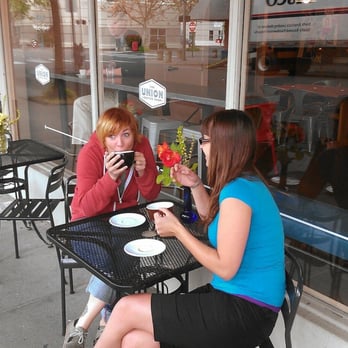 The Union Coffee Shop - two women eating outside - Coffee & Tea Near Me - Bellingham, Washington The Union Coffee Shop - two women eating outside - Coffee & Tea Near Me - Bellingham, Washington