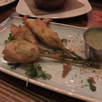 Rustic Root - Squash blossoms-after we already attacked them. - Cocktail Bars Near Me - San Diego, California Rustic Root - Squash blossoms-after we already attacked them. - Cocktail Bars Near Me - San Diego, California