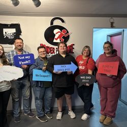Under Pressure Escape Rooms - Our group on New Years Day-we did it!