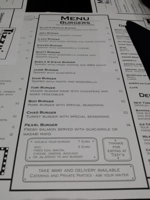 Menu photo 4 Tizzy's Milan, MI Menu photo 4 Tizzy's Milan, MI