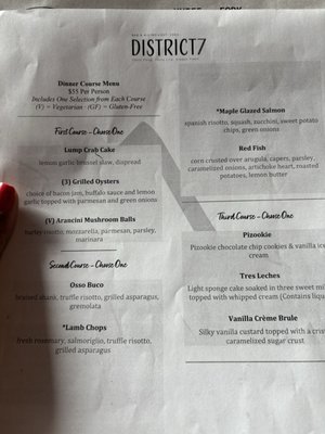 Menu photo 1 District 7 Houston, TX Menu photo 1 District 7 Houston, TX