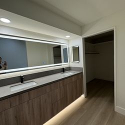 Floor Center - After - master bathroom