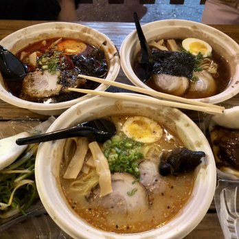 Midnite Ramen - Miso bold, 50s classic, beef brisket steamed bun, miso, chashu and spicy scallions. - Ramen Near Me - Seattle, Washington