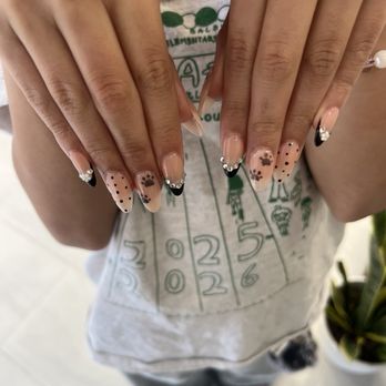 Starlight Nail & Spa - Black and white pochacco nails - Nail Salons Near Me - Pico Rivera, California Starlight Nail & Spa - Black and white pochacco nails - Nail Salons Near Me - Pico Rivera, California