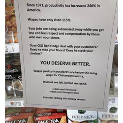 Hannaford Supermarket - More and more will most likely pop up, wages everywhere is not good enough!